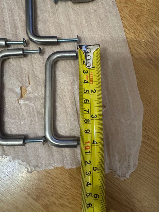 Дръжки за мебели от неръждаема стомана  плътни 19 броя