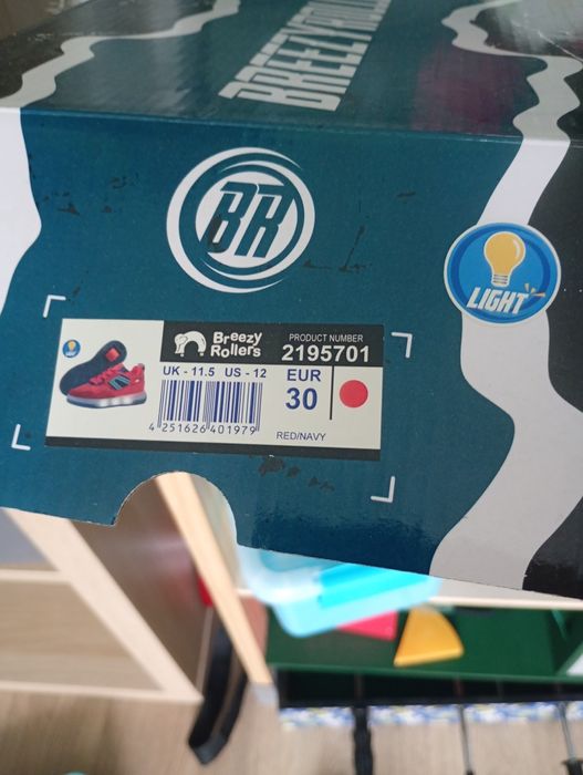 Adidași cu roti NOI - Breezy Rollers Fresh Red/Navy