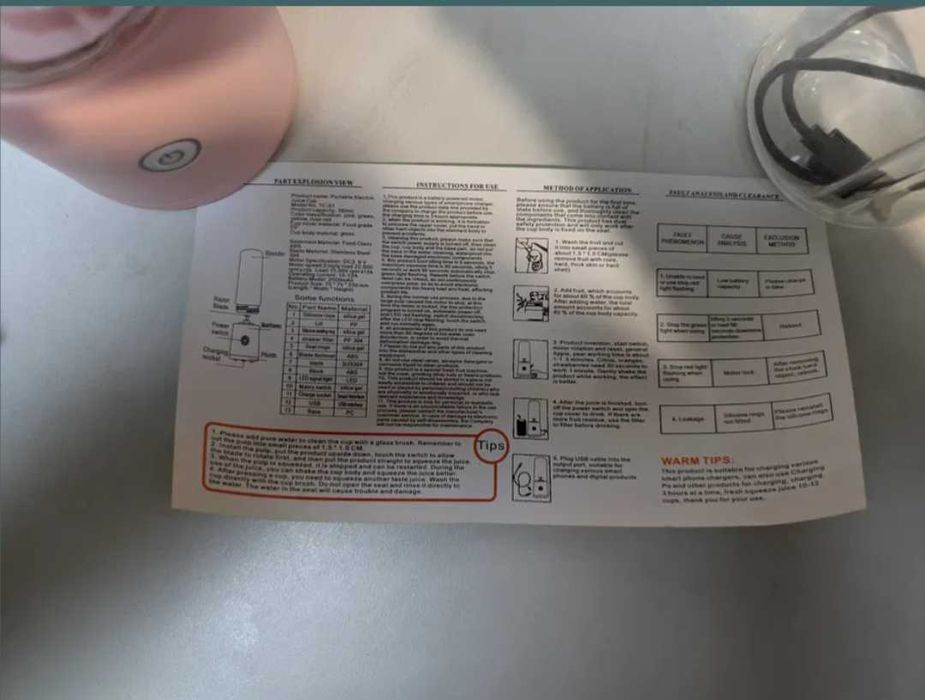 Blender electric portabil