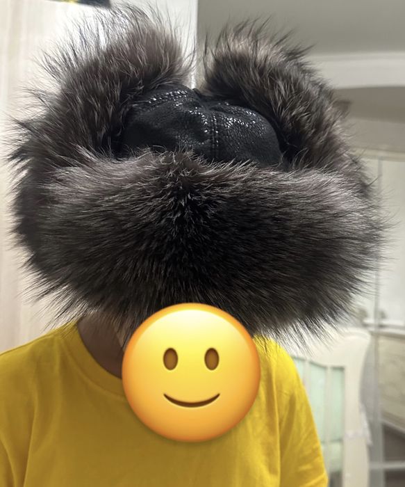 шапка ушанка песец