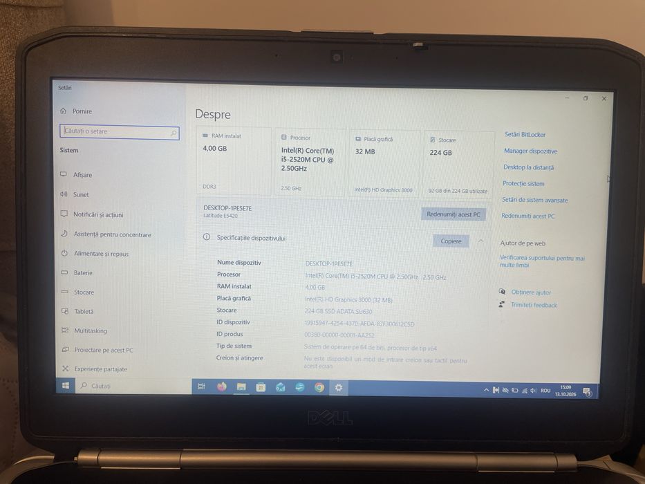 Laptop dell 5420