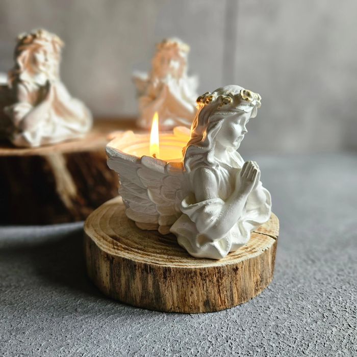 Свечи ручной работы.  Подсвечники