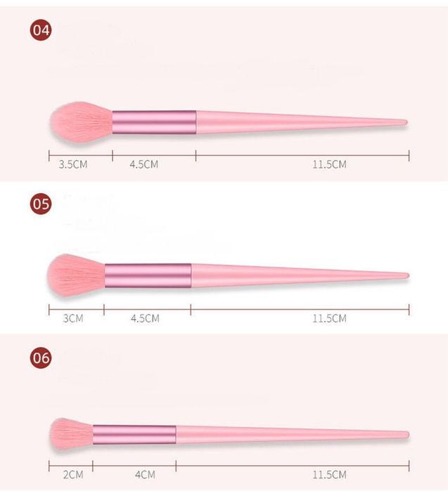 Комплект четки за грим (13 части) + Калъф