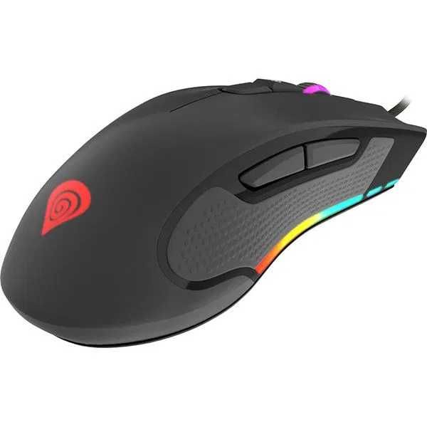 Mouse Gaming NATEC Genesis Krypton 800 10K Dpi RGB negru nou Sigilat