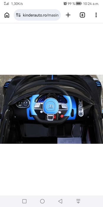 Masina electrica Bugatti Divo cu telecomanda