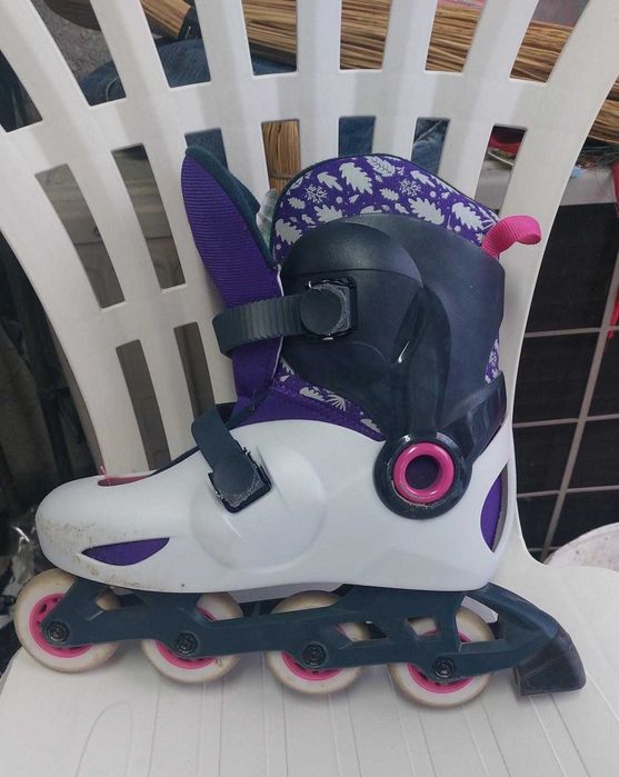 Детски ролери  розово/лилави Play 5 Oxelo размер 34/36