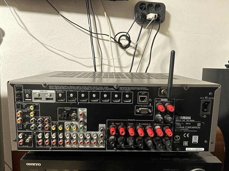 Receiver Yamaha RX-A840 4k/7.1/Wifi/ARC/Airplay/Spotify/Usb