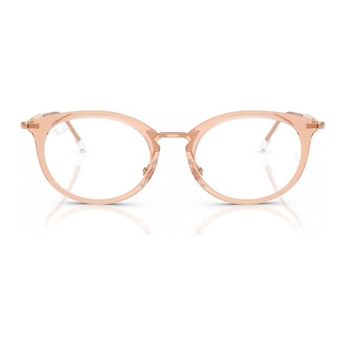 Ray-Ban RX7255 8124 Transparent Beige - Unisex Optical Frames 51mm