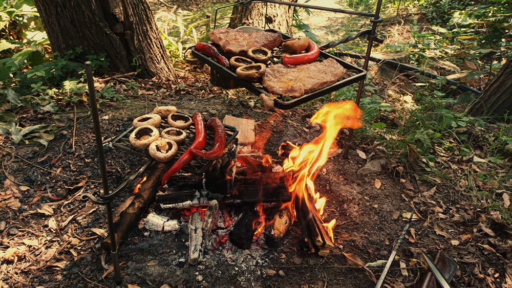 Gratar camping, bushcraft, light