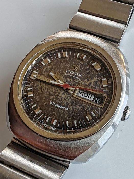 Ceas EDOX Bluebird Automatic Tropical Dial Oțel 37,5 mm Bacau • OLX.ro