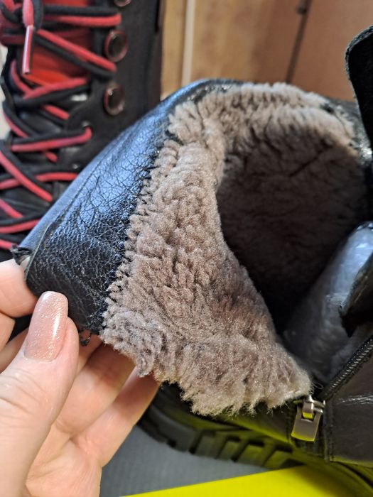 Ботинки клёвые зимние, натуралка