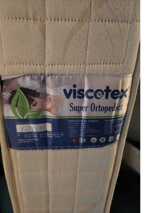 Saltea Viscotex Super Ortopedică 120x190x20 folosită