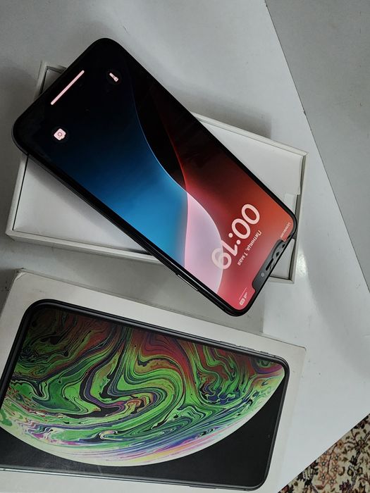 iPhone Xs Max Black 64Gb Batareka 100% Biton xammayogi ishlidi