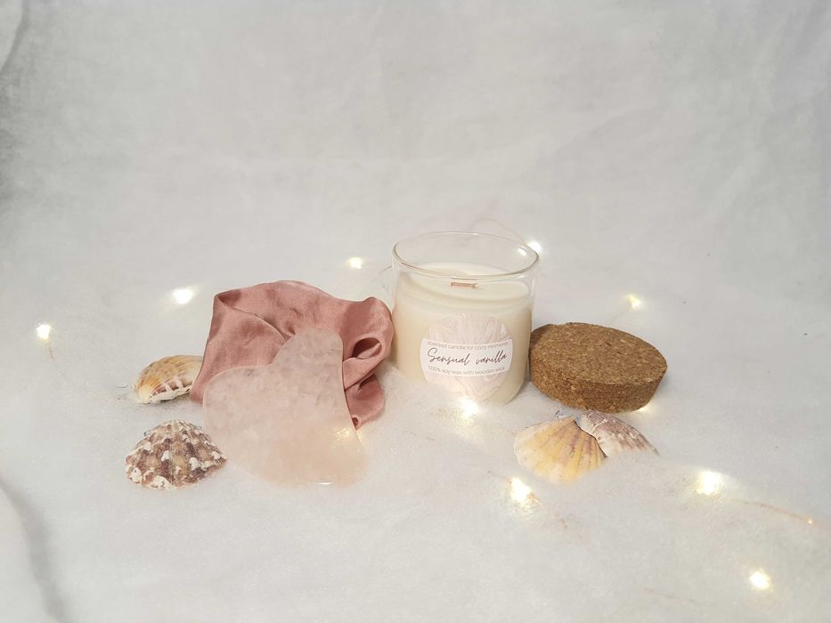 Ароматна соева свещ дървен фитил Candles for cozy moments vol.1