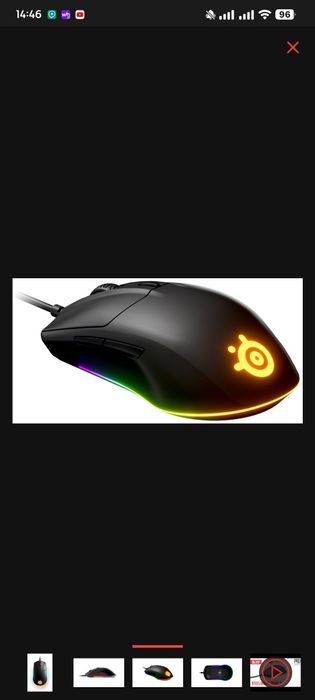 Мышь SteelSeries Rival 3 черный