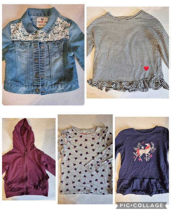 Лот дънково яке и дрешки 5-6 г.