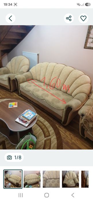 Vand canapea stofa extensibila  (FARA FOTOLI)I!!