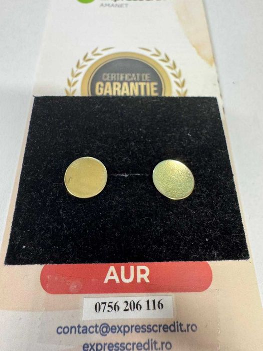 Cercei din aur 14k (69665.1/ 10 Pacurari 1) Garantie 2 ani!