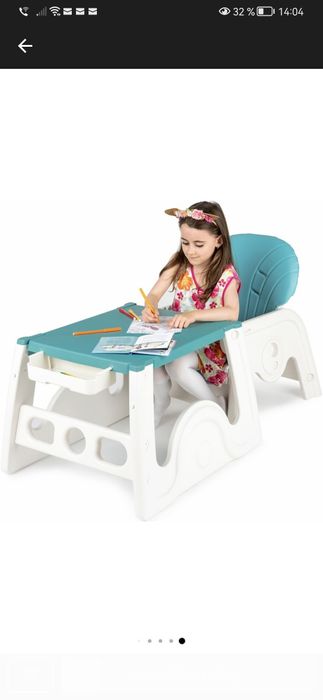 Scaun de masa 2 in 1 pentru bebelusi si copii Juju