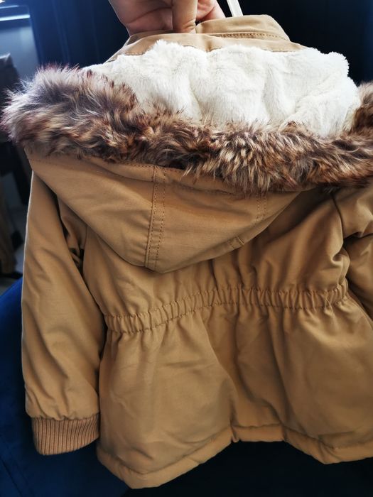 Geaca parka vătuita, mărimea 74, brand H&M