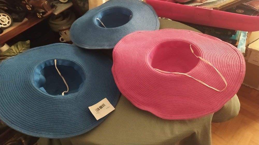 Vand palarii dama de plaja si oras.