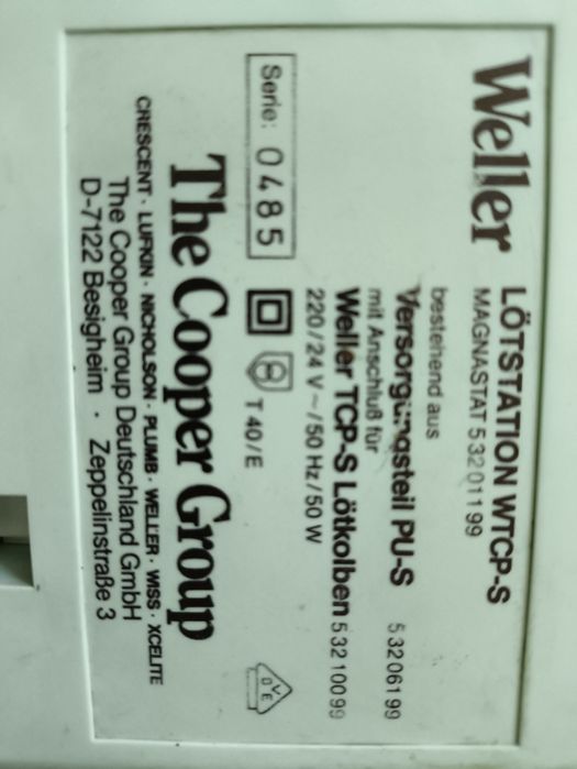 Поялна станция Weller  WTCP - S