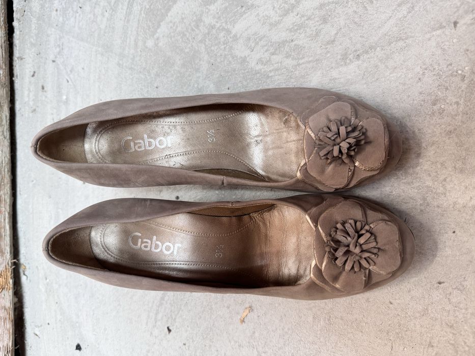 Pantofi toc gabor piele