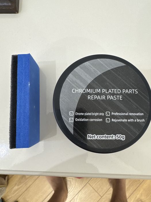 Паста для восстановления хромовых деталей на авто