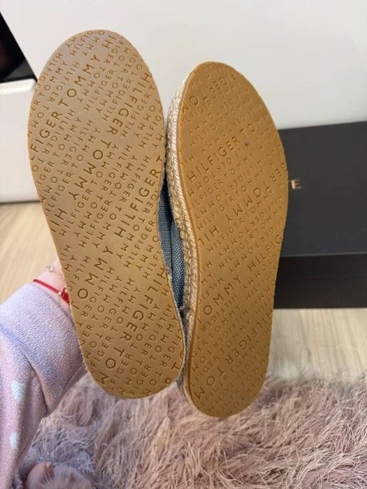 Espadrile Tommy Hilfiger bleu ciel / baby blue mărimea 36 (23 cm)