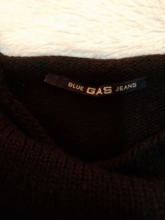 Пуловер GAS тъмно син.