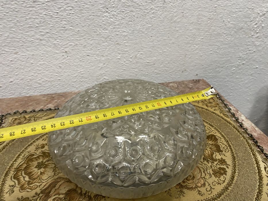 Немска винтидж лампа с кристален плафон