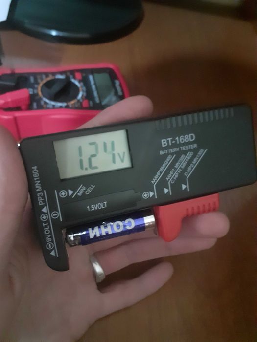 Тестер ёмкости батареек