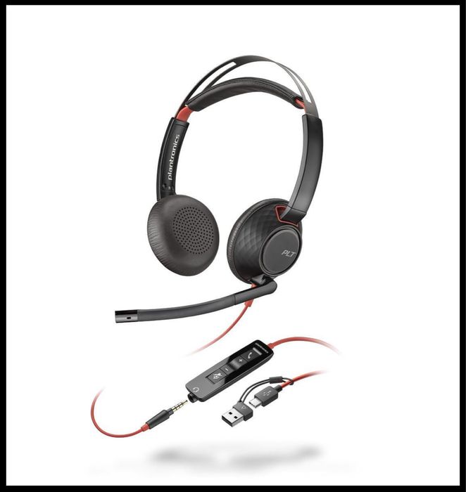 Слушалки с микрофон Poly C5220 3.5mm / USB-C