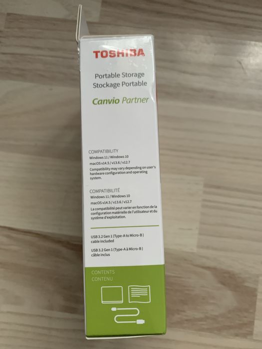 HDD HardDisk Extern TOSHIBA Canvio Partner 1TB (1000GB) Nou