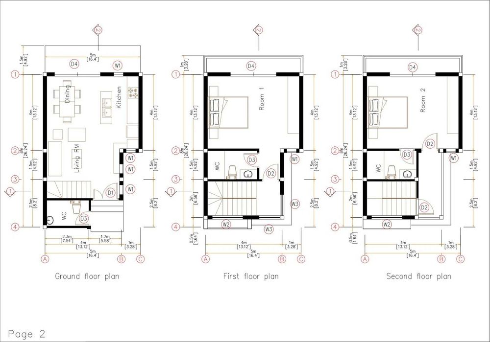 НА ИЗПЛАЩАНЕ - Триетажна сглобяема къща с 2 спални, 120 кв. м
