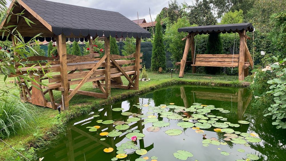 Lragăne .mese cu bănci .foișoare .căsuțe pt copii cuști de câini ..etc