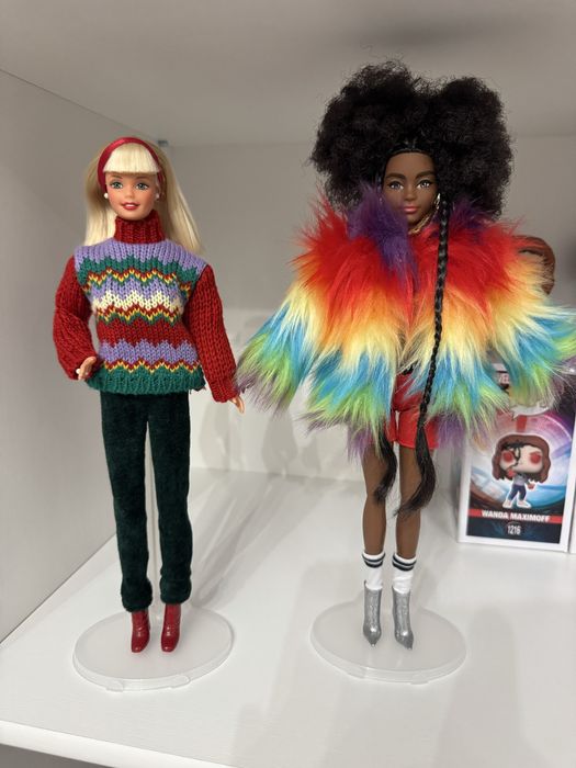 Куклы рождественская барби 90х и barbie extra