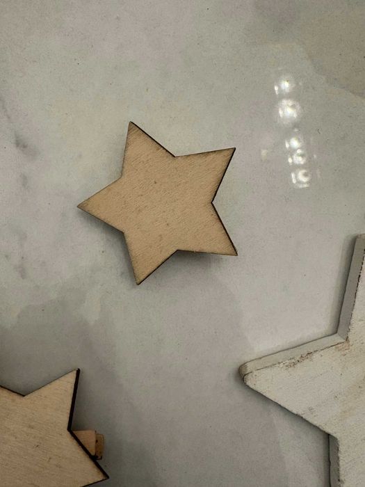 Set 5 stele lemn vechi Germania anii 70 80 pentru brad Craciun