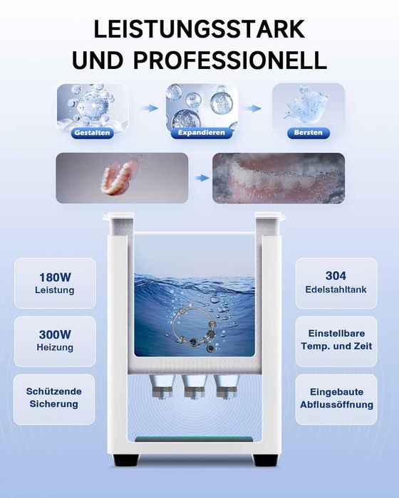 Ултразвуков пречиствател CREWORKS Ultrasonic Cleaning 6 литра,Гаранция