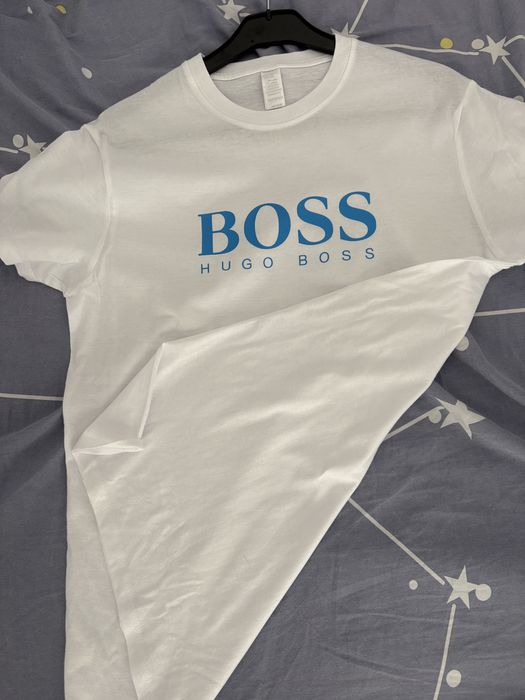 Tricou barbati alb L