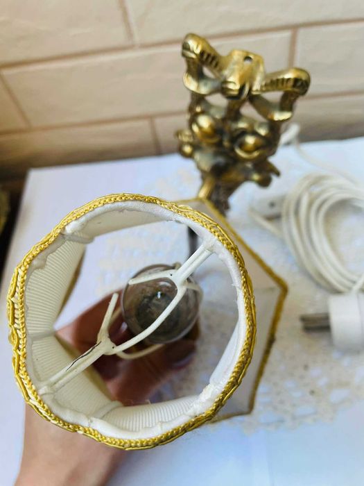 Красива месингова лампа за стена от Англия