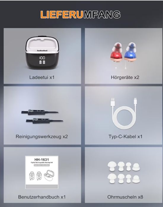 Aparat auditiv Digital Reîncărcabil pentru Adulți