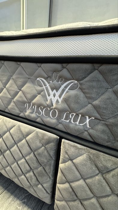 Pat visco lux cu saltea 160x200