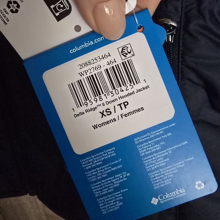 Columbia delta пухено зимно олекотено яке