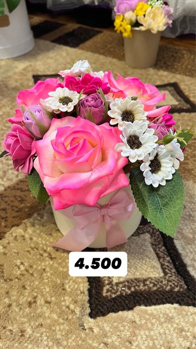 Мыльные цветы букеты