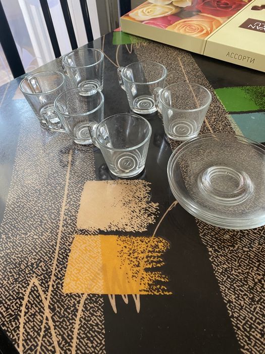 Фужеры, стаканы под сок