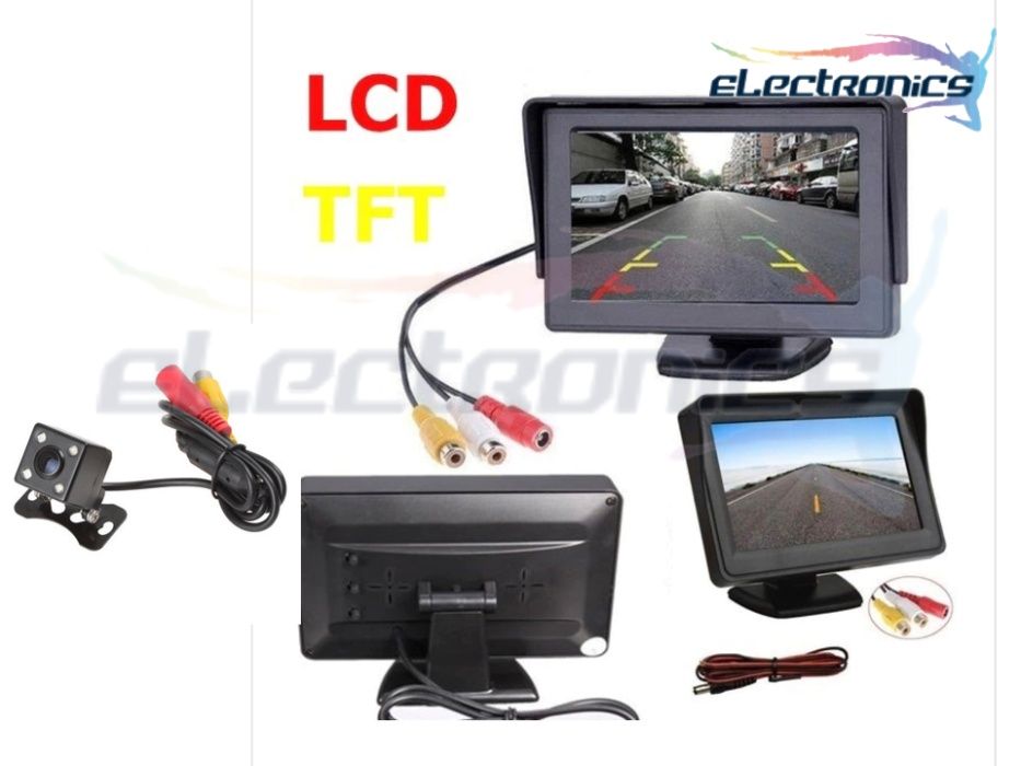 5" TFT LCD цветен монитор с камера за задно виждане