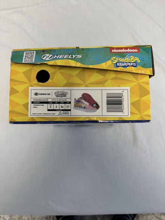 Pantofi sport cu roti Heelys - SpongeBob marimea 34