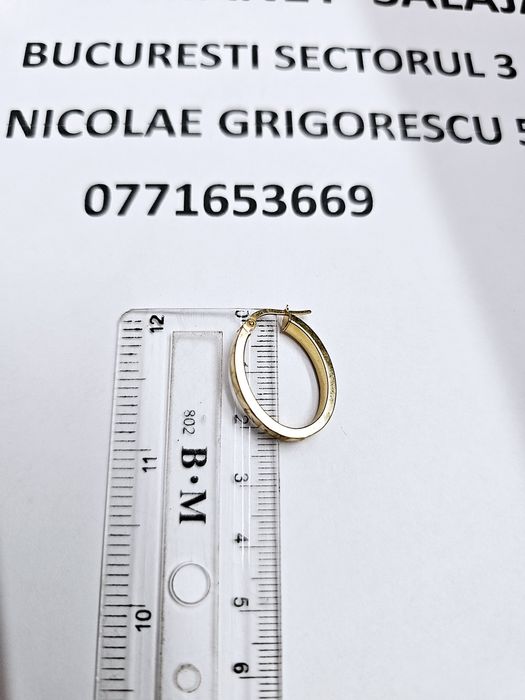 Vand cercei din aur 14 k 2.44 g cod 560