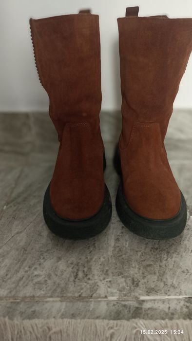 Сапоги кожаные осень весна